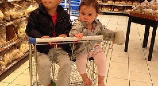 Boodschappen doen met kinderen