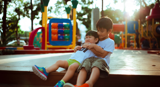 Concurrentiestrijd tussen kinderen
