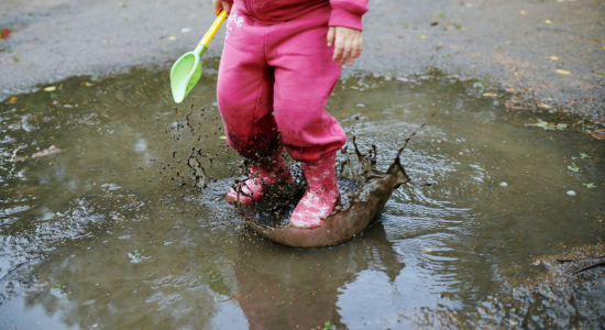 Lekker vies worden is goed voor kinderen!