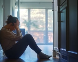 Saskia kreeg twee keer een postnatale depressie: "Ik was uitgeput, ziek en voelde me compleet vervreemd van mezelf"