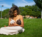 Beau (30) was in shock: ‘Ik gaf borstvoeding op een bankje en werd uitgescholden door een voorbijganger'